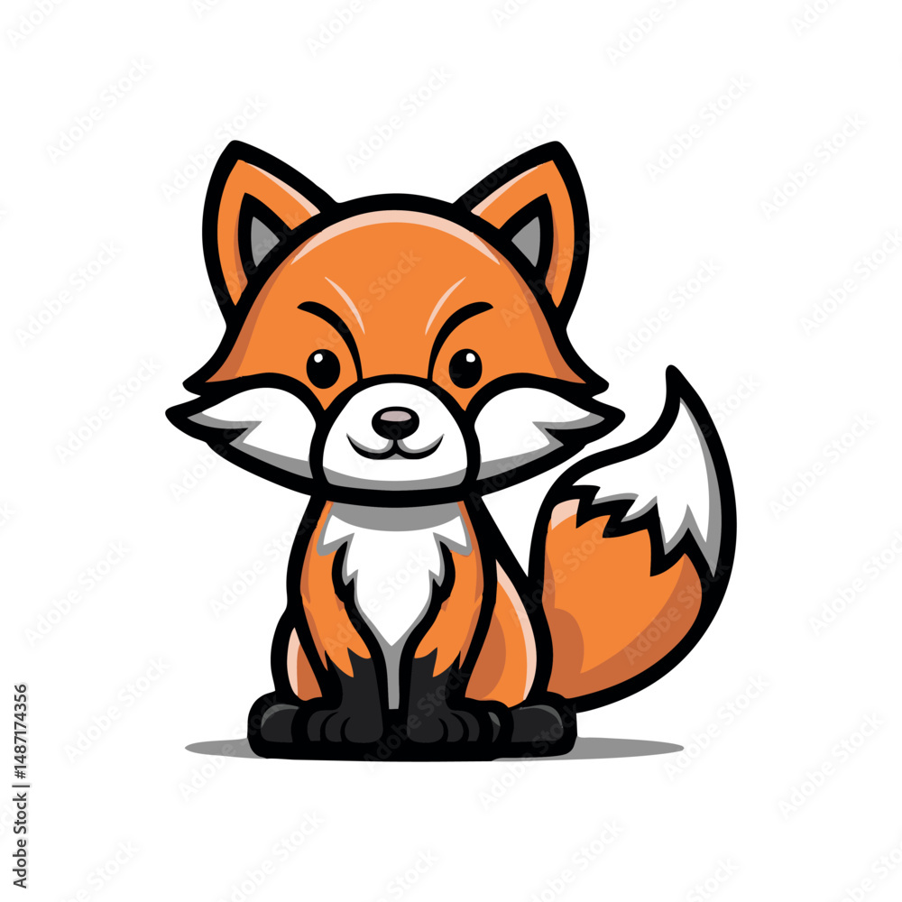 Obraz premium A smart and elegant fox logo design representing cleverness, agility, and creativity. Perfect for gaming mascots, fashion brands, digital agencies, wildlife projects, and modern business logos.