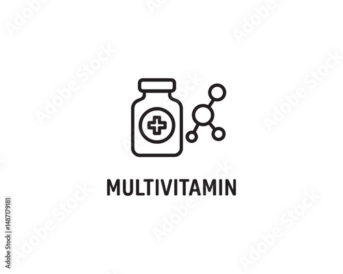 Multivitamin icon vector design illustration