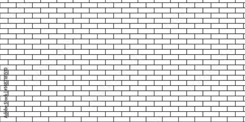 Vector empty stucco masonry pavement floor and wall limestone brickwork concrete texture. Urban white, black line cement rough row wallpaper abstract background.	
