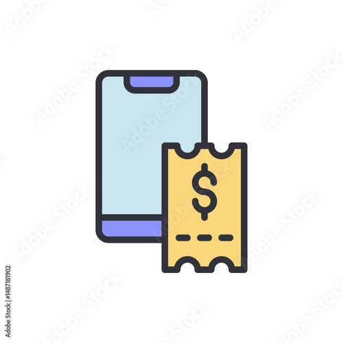 Mobile Ticketing Application With Online Purchase On Transparent Layer