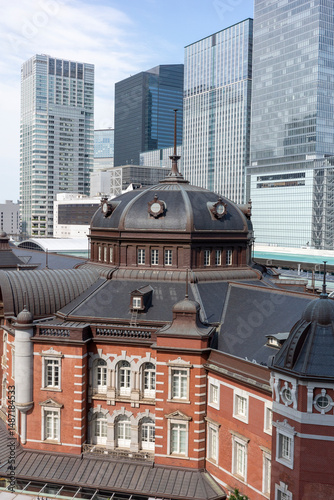 東京駅丸の内口の風景