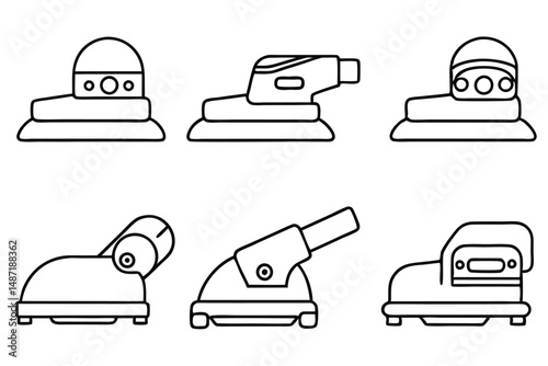 Sanders elegant profile Line art