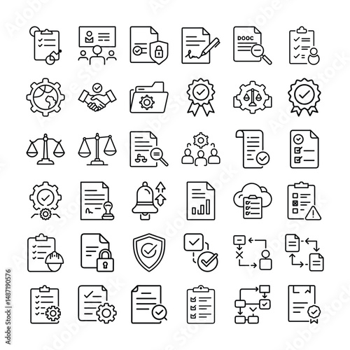 Legal and Law Office Icons
