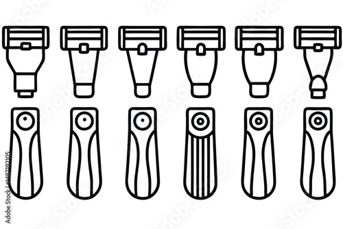 Electric Shavers Durable Long Lasting Line art