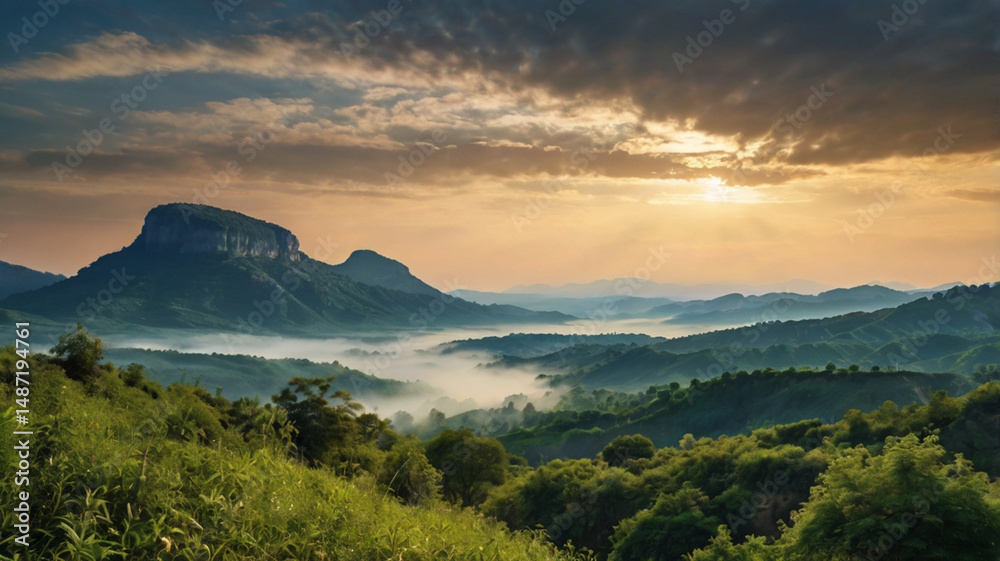 Obraz premium mountain river in the mountains