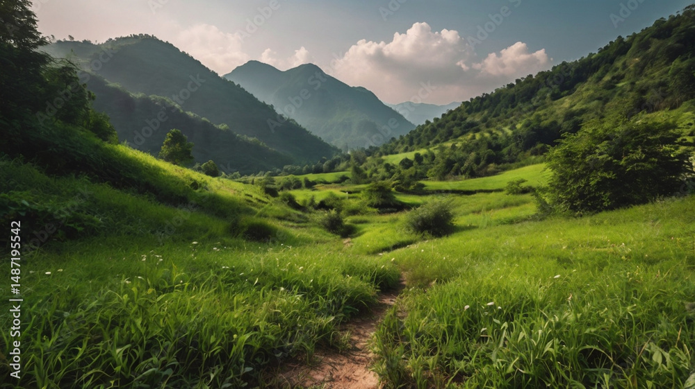 Obraz premium mountain river in the mountains