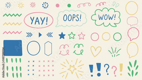 Comic Style Expressions and Symbols
