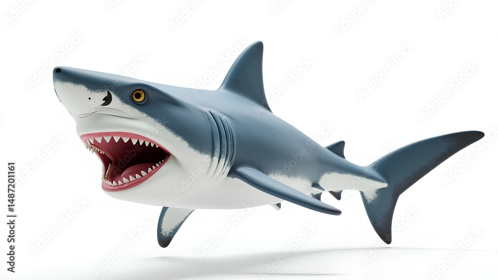 Obraz premium great white shark isolated