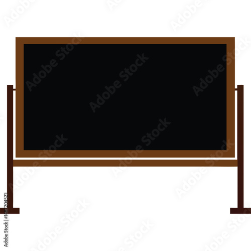 Blackboard Chalkboard Vector Illustration Education Retro School Design
