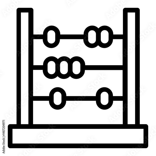abacus icon line