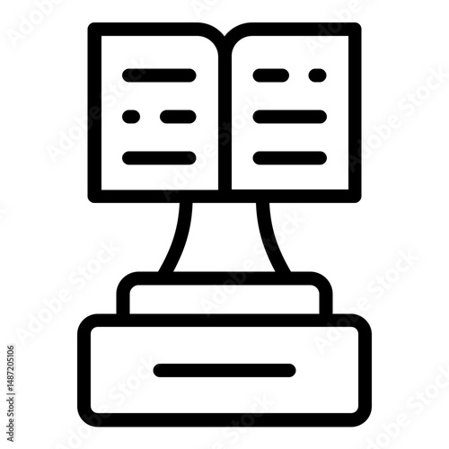 trophy icon line