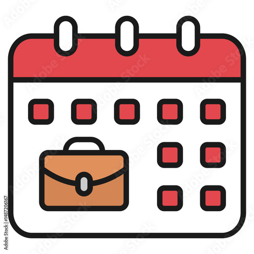 Workday Plan Icon For Design Elements