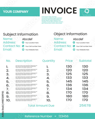 Invoice form vector design templates 