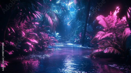 Neon Jungle River
