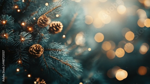 Beautiful chrismas background template with copy space for text