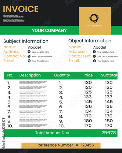 Invoice form vector design templates 