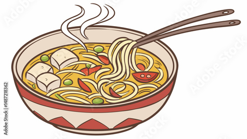 Cozy Bowls – Illustrated Ramen & Noodle Soup Art Series