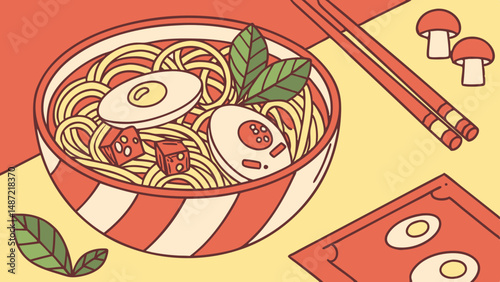 Cozy Bowls – Illustrated Ramen & Noodle Soup Art Series