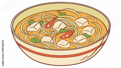 Cozy Bowls – Illustrated Ramen & Noodle Soup Art Series