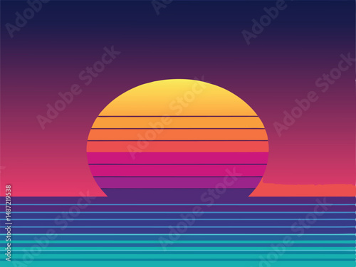 sunrise over the ocean