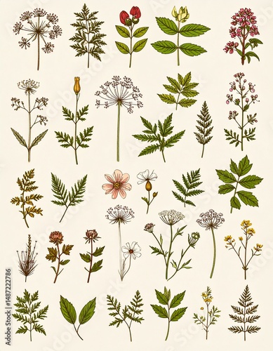 Vintage Botanicals Background