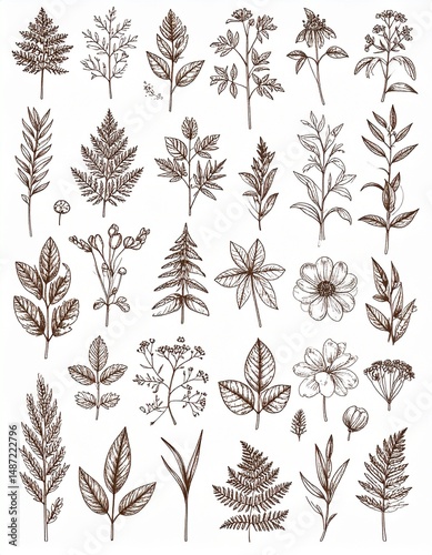 Vintage Botanicals Background