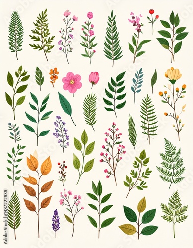 Vintage Botanicals Background