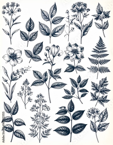 Vintage Botanicals Background