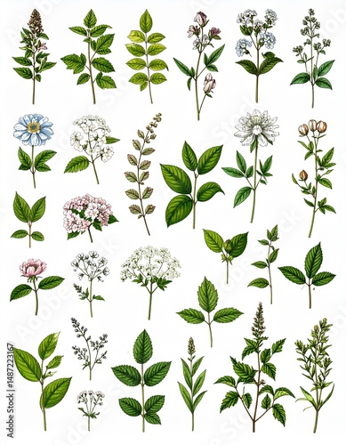 Vintage Botanicals Background