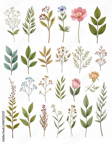 Vintage Botanicals Background
