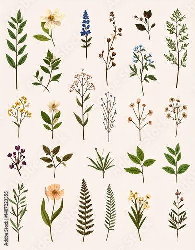Vintage Botanicals Background