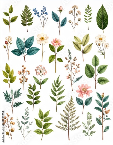 Vintage Botanicals Background