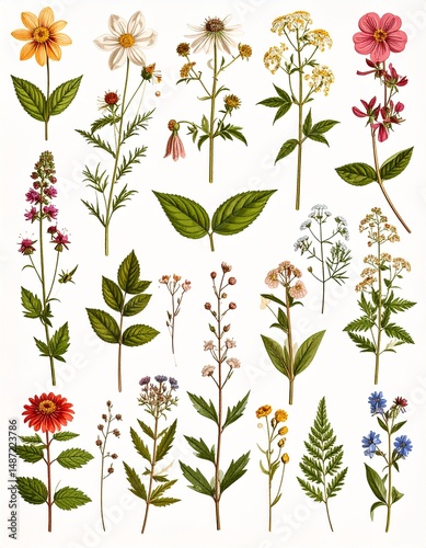 Vintage Botanicals Background
