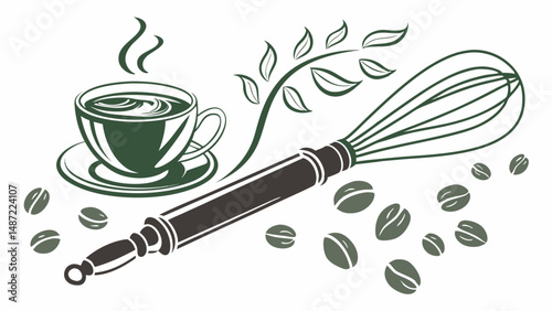 Matcha Moments – Illustrated Green Tea & Whisk Art Collection