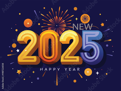happy new year fireworks celebration 2025