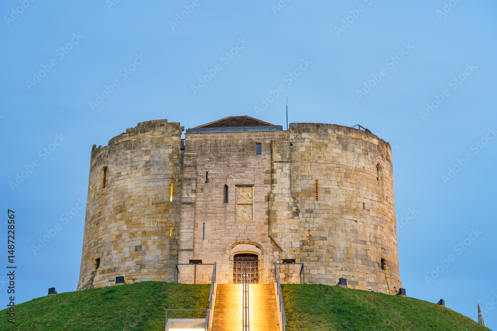 York Castle at dawn in York city. England. UK