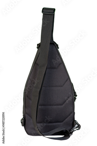 Unisex cross body bag with a large number of compartments and pockets.