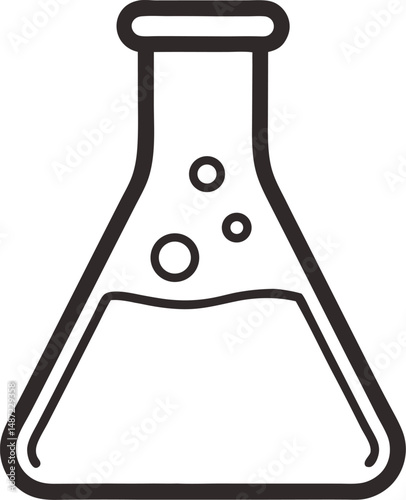 vector illustration of a test tube