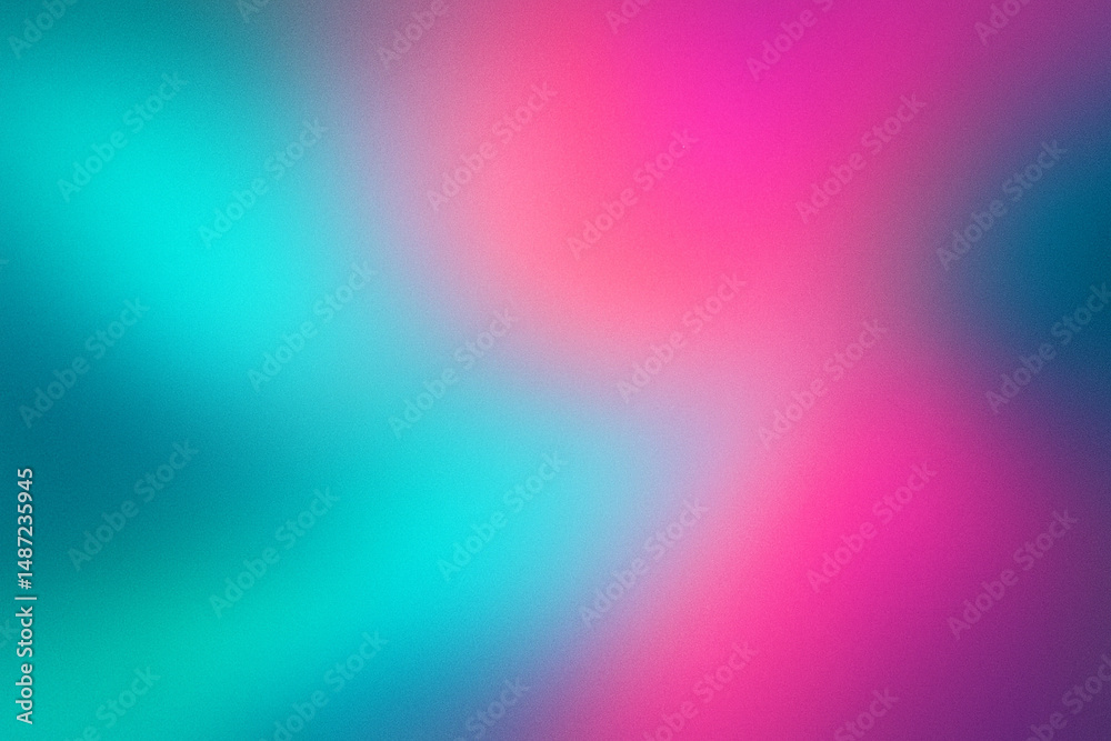 Obraz premium Abstract Teal Pink Gradient Background