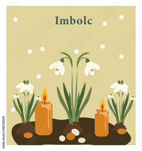 Imbolc Awakening of Spring Vector Collection-02