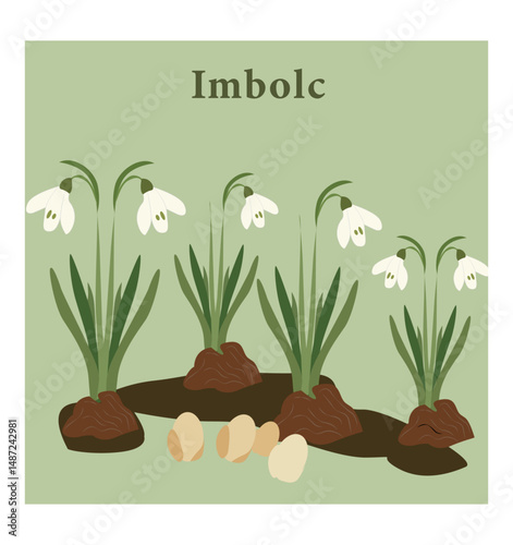 Imbolc Awakening of Spring Vector Collection-06
