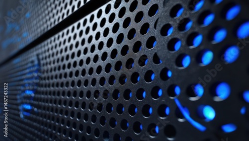 3D LED panel icon with deep blue tones and a subtle, soft glow, enhancing the lighting ambiance.