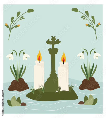 Imbolc Early Spring Celtic Festival Vector Collection-04
