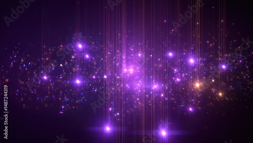 LED panel with cosmic dust effects and shifting star clusters, providing a cosmic, ethereal vibe.