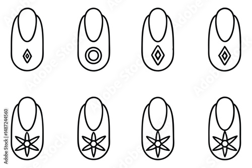 Fingernail Health Importance Line art