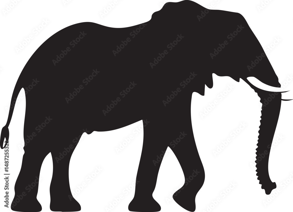 Fototapeta premium elephant isolated on white