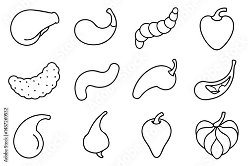 Gallbladder Surgery Procedure Line art
