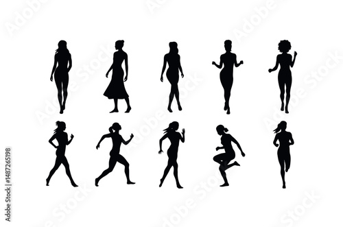woman silhouette beauty feminine figure