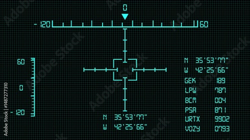 target Crosshair Animation Aim Focus HUD Overlay Effect aim or target animation