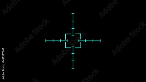 target Crosshair Animation Aim Focus HUD Overlay Effect aim or target animation